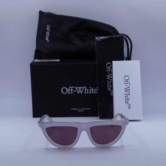 Off-White OERI13V JASPER 0928 Geometric Sunglasses – Grey\\ Burgundy main image 3